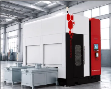 Enclosed automated fettling and finishing machine