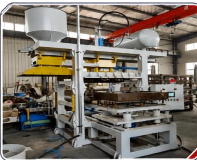 Blue shell core shooting machine with dual conveyors