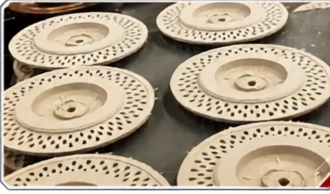 Sand cores for brake discs produced by core shooter