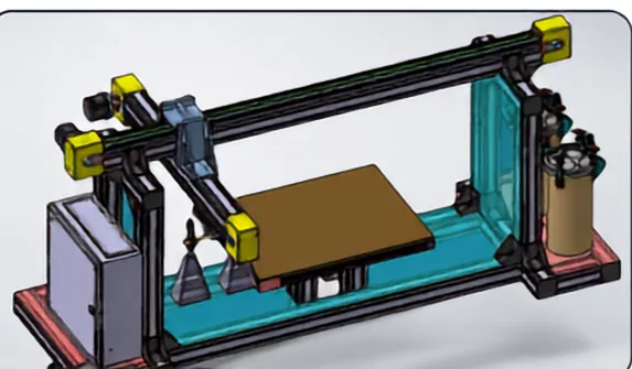 Gantry type automatic surface coating equipment